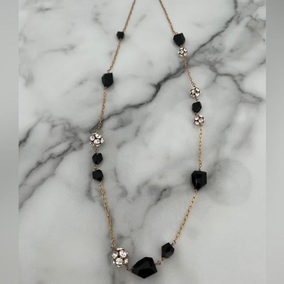 J. Crew Gold Chain and Bead Necklace - Picture 3 of 9